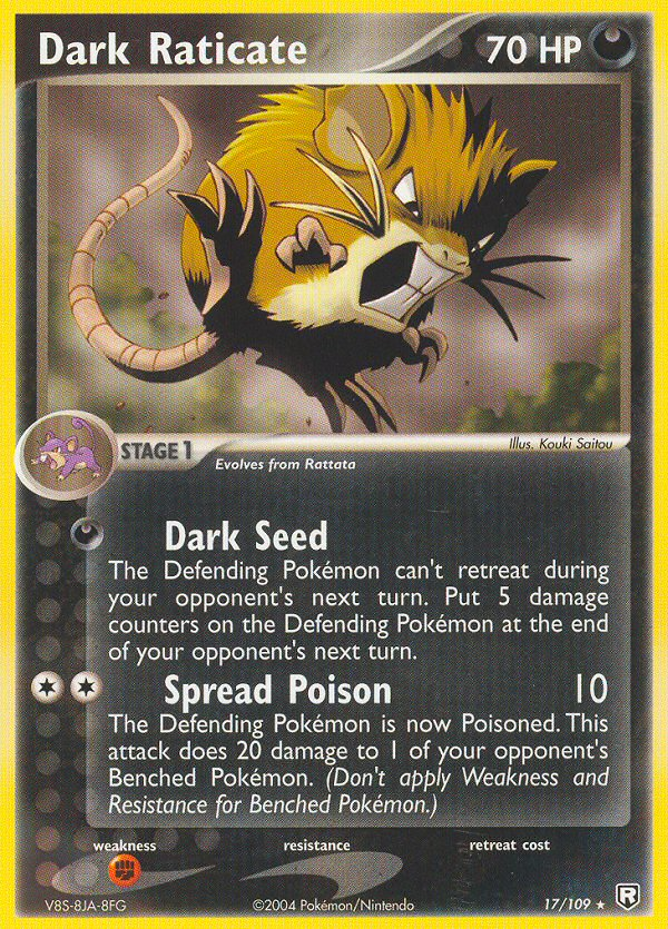 Dark Raticate — Team Rocket Returns #17/109