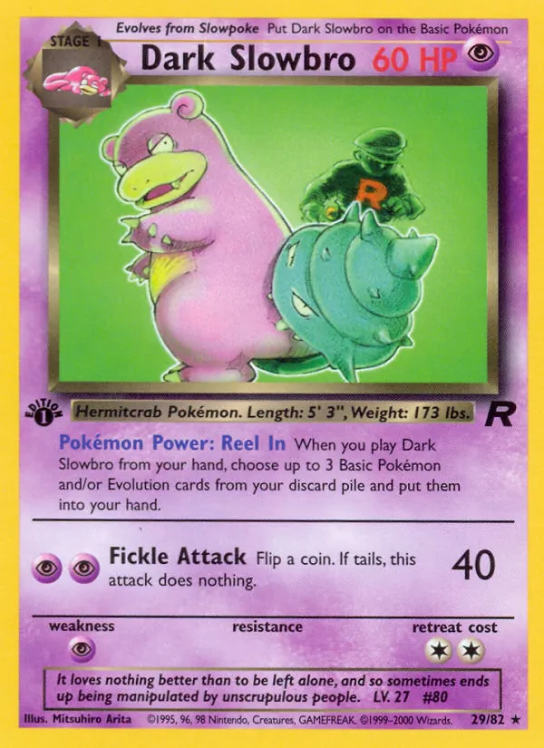 Dark Slowbro (29) — Team Rocket #29/82