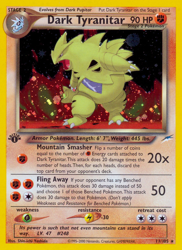 Dark Tyranitar — Neo Destiny #011/105