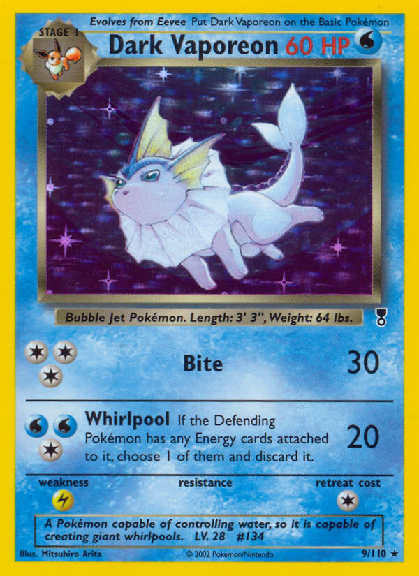 Dark Vaporeon — Legendary Collection #009/110