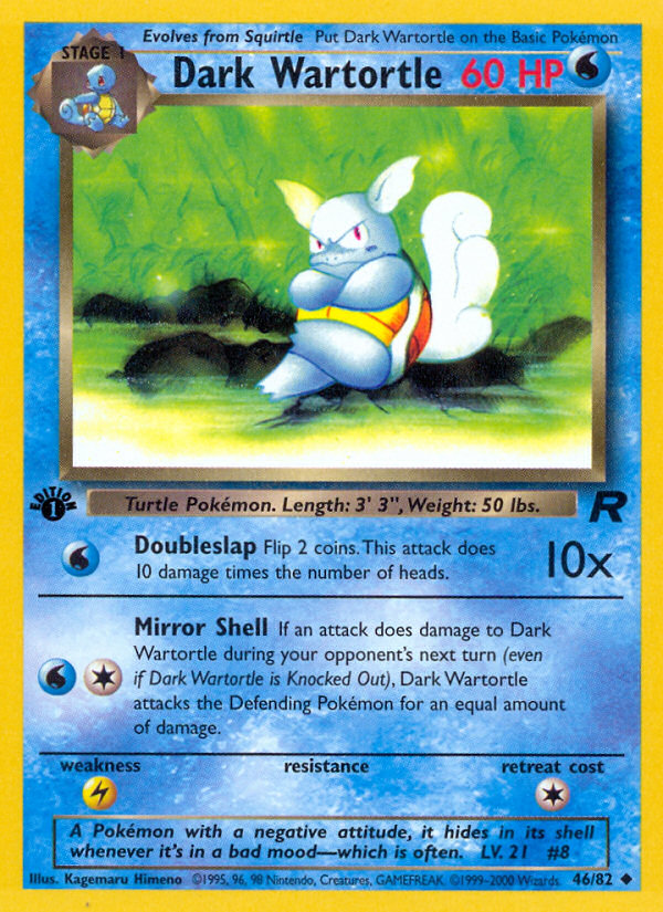 Dark Wartortle — Team Rocket #46/82