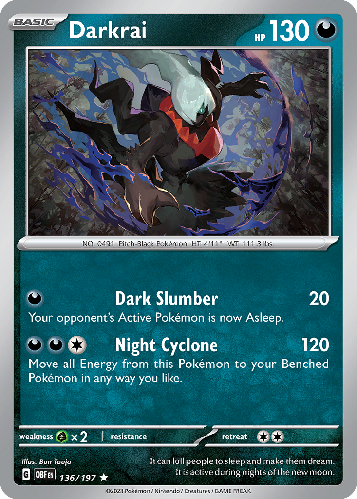 Darkrai — SV03: Obsidian Flames #136/197