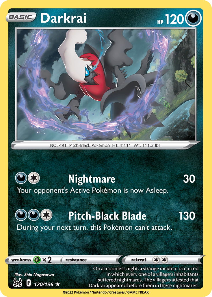 Darkrai — SWSH11: Lost Origin #120/196
