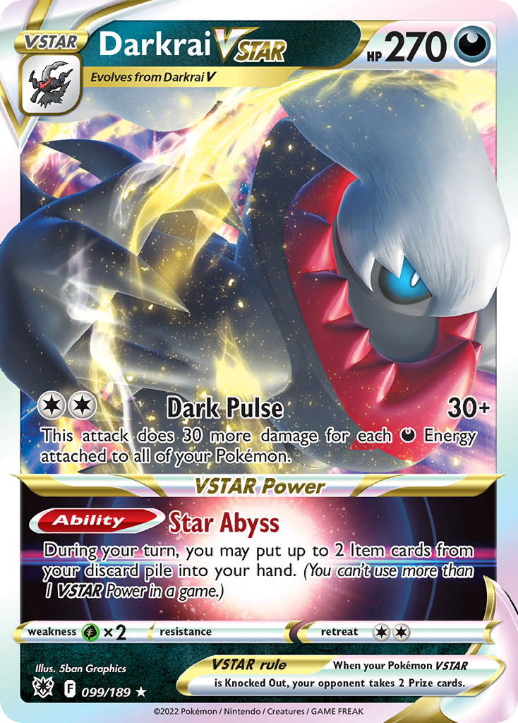 Darkrai VSTAR — SWSH10: Astral Radiance #099/189