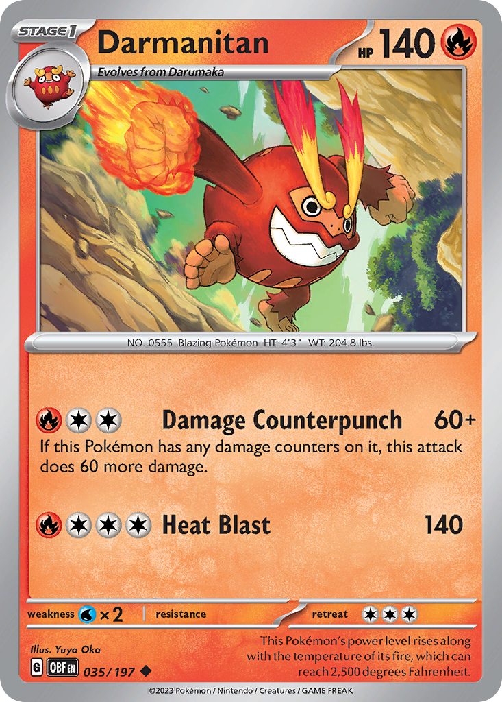 Darmanitan — SV03: Obsidian Flames #035/197