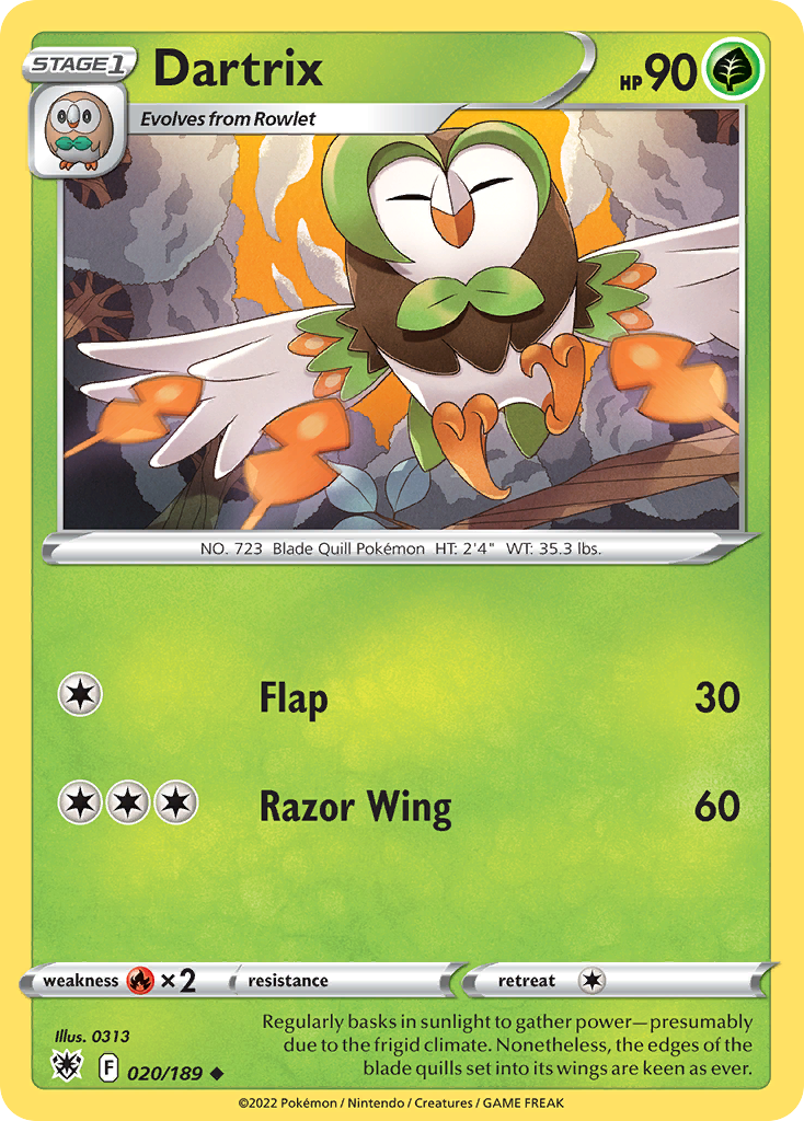 Dartrix — SWSH10: Astral Radiance #020/189