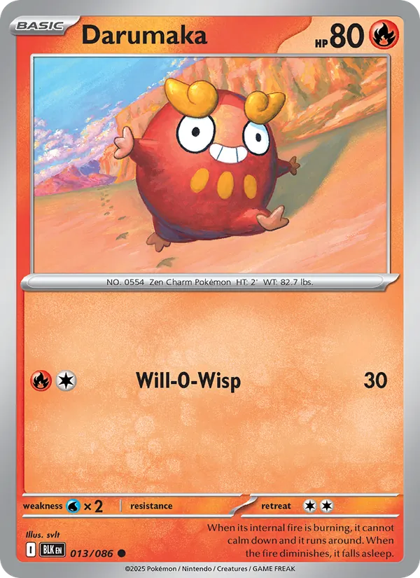 Darumaka (Master Ball Pattern) — SV: Black Bolt #013/086