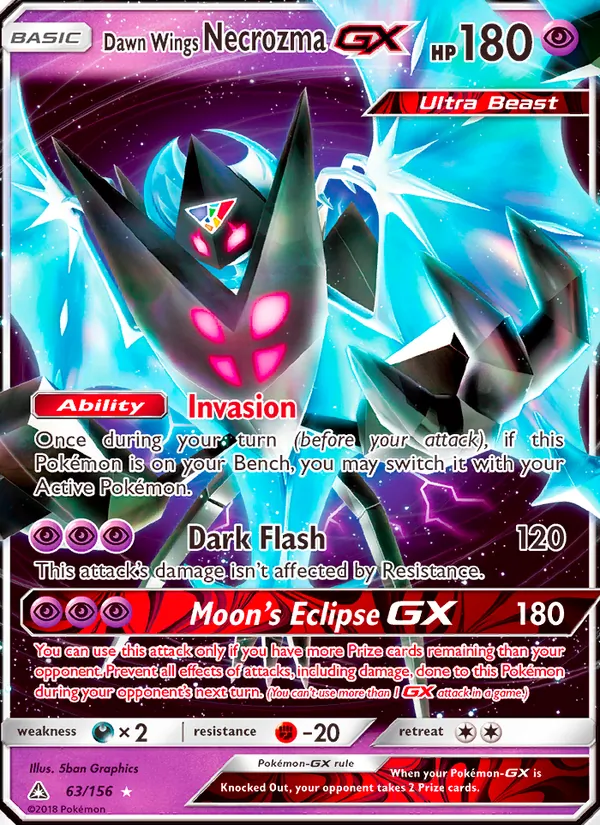 Dawn Wings Necrozma GX — Jumbo Cards #063/156