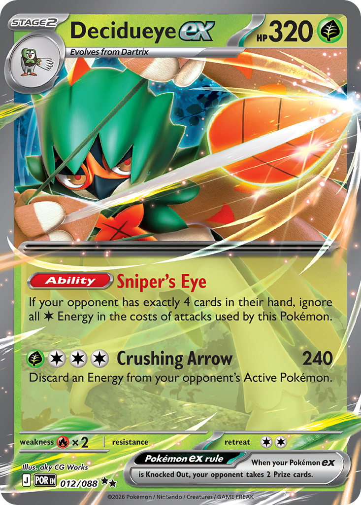 Decidueye ex — ME03: Perfect Order #012/088
