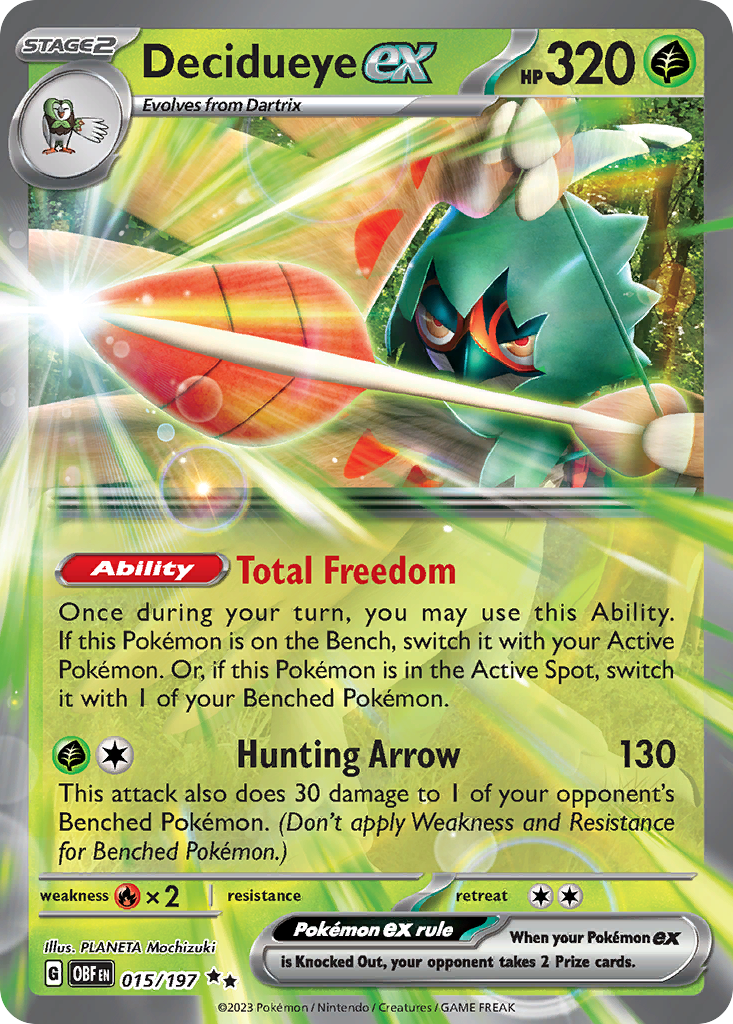 Decidueye ex — SV03: Obsidian Flames #015/197