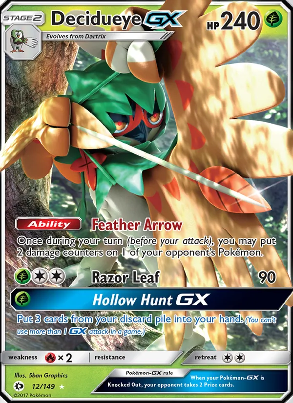 Decidueye GX — Jumbo Cards #12/149