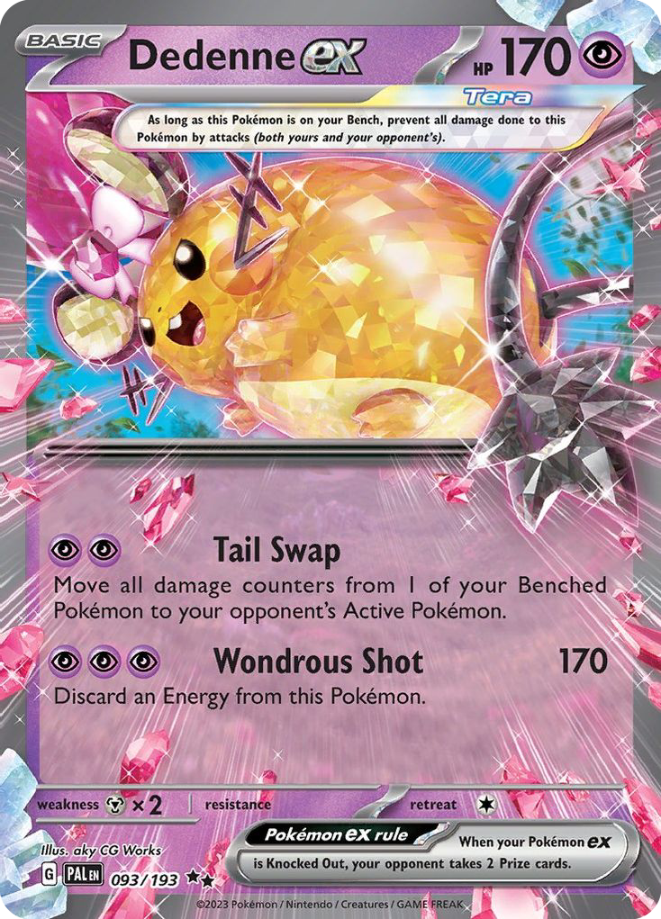 Dedenne ex — Prize Pack Series Cards #093/193