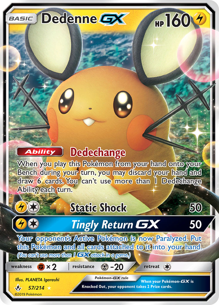 Dedenne GX — SM - Unbroken Bonds #57/214