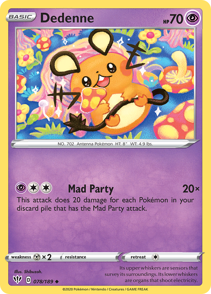 Dedenne — League & Championship Cards #078/189