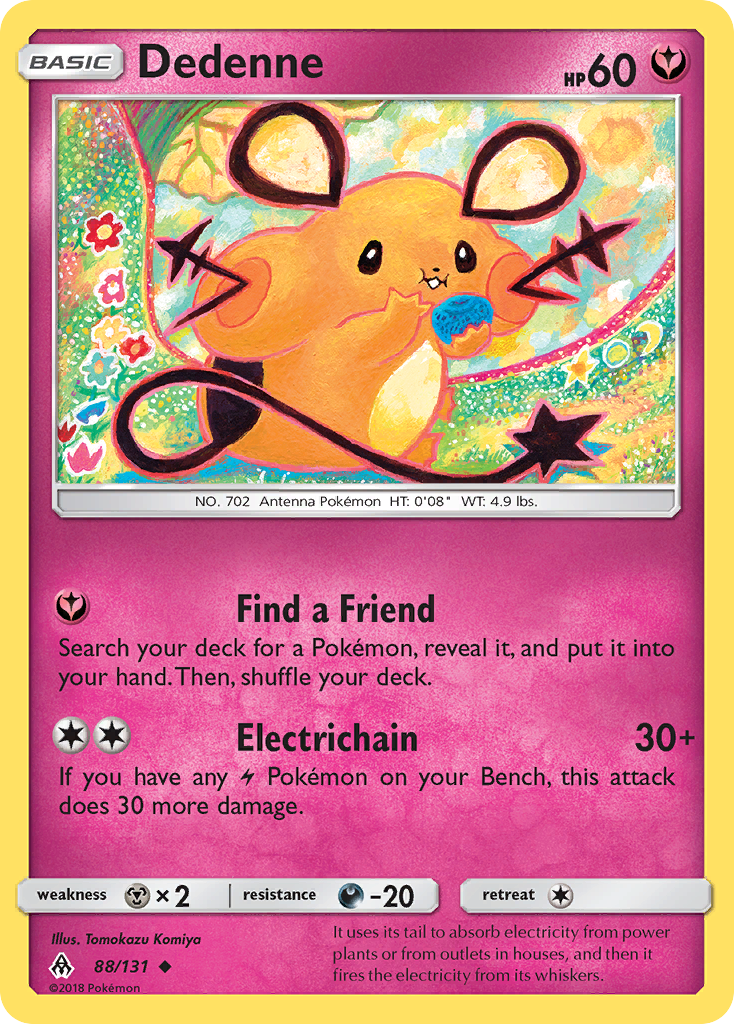 Dedenne — SM - Forbidden Light #88/131