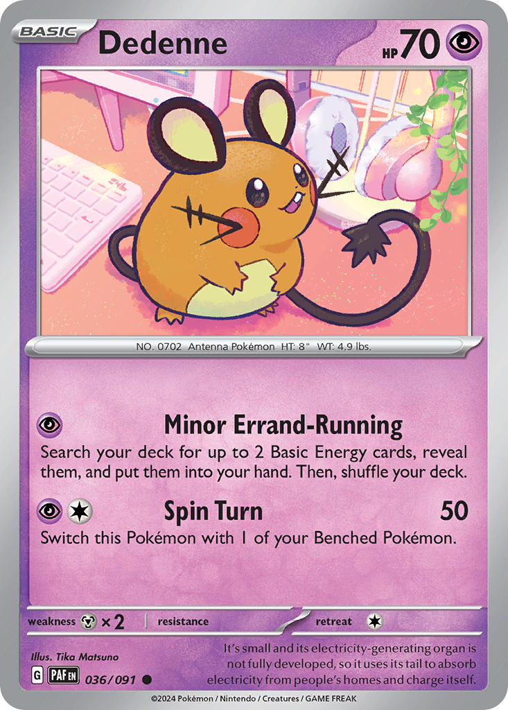Dedenne — SV: Paldean Fates #036/091