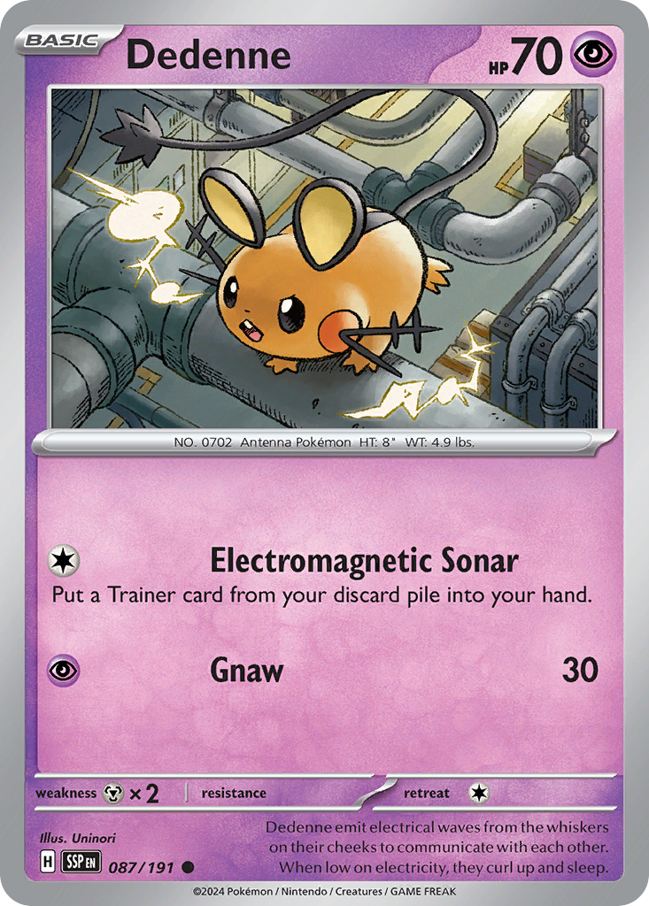 Dedenne — SV08: Surging Sparks #087/191