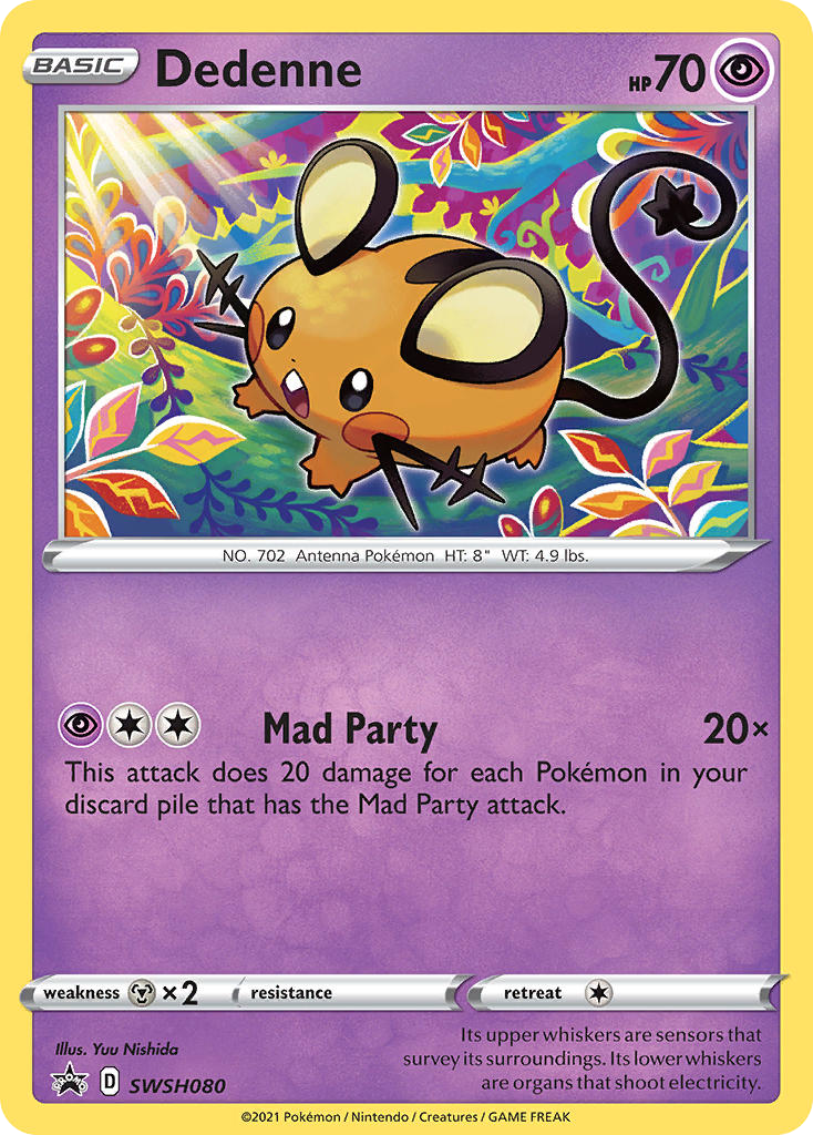 Dedenne — SWSH: Sword & Shield Promo Cards #SWSH080