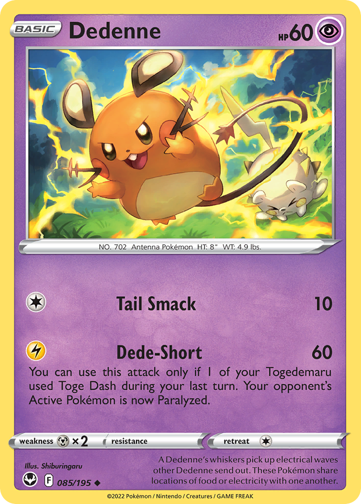 Dedenne — SWSH12: Silver Tempest #085/195