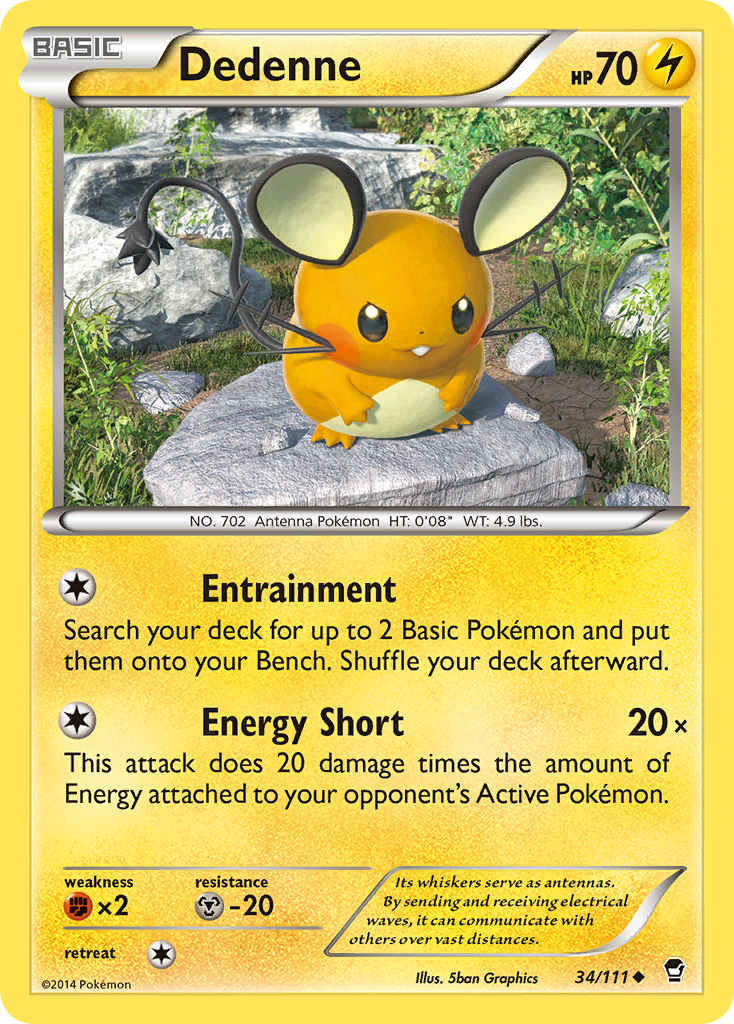Dedenne — XY - Furious Fists #34/111