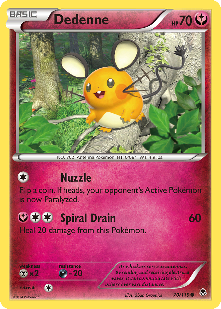 Dedenne — XY - Phantom Forces #70/119