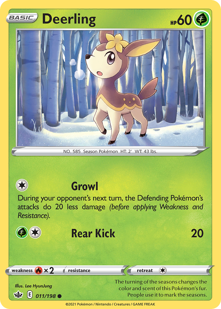 Deerling — SWSH06: Chilling Reign #011/198
