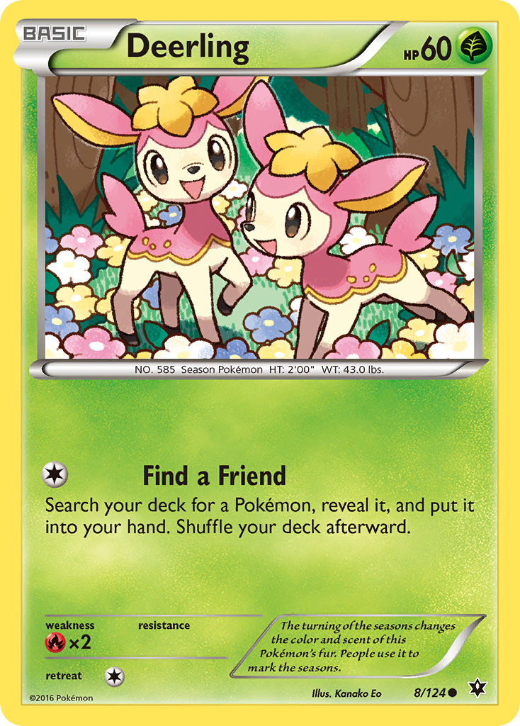 Deerling — XY - Fates Collide #8/124