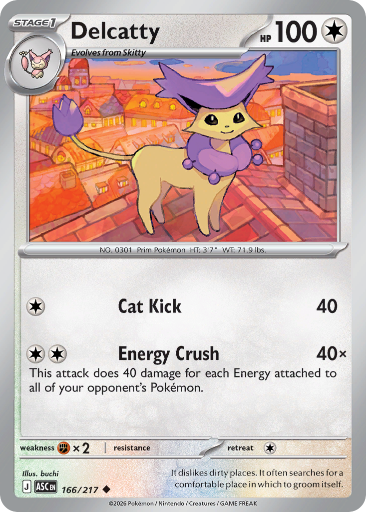 Delcatty — ME: Ascended Heroes #166/217