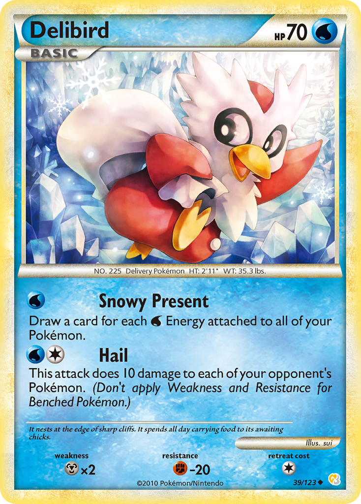 Delibird — HeartGold SoulSilver #39/123