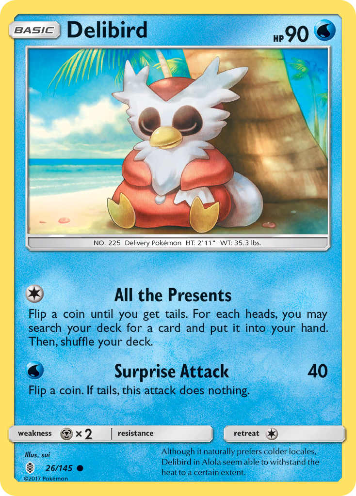 Delibird — SM - Guardians Rising #26/145