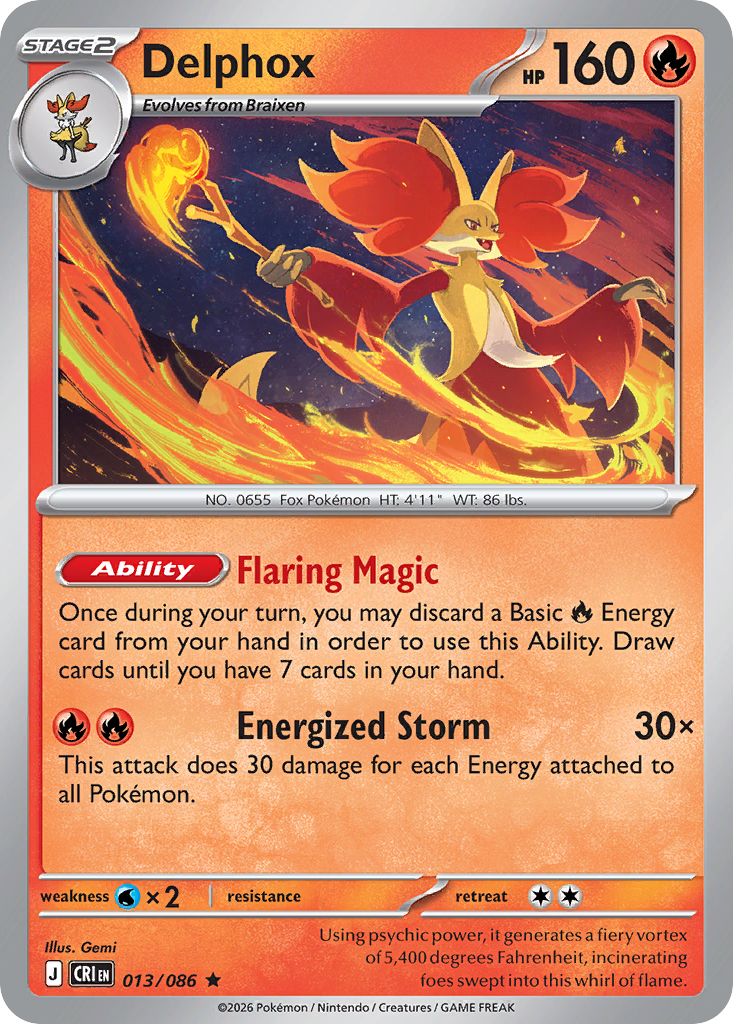Delphox — ME04: Chaos Rising #013/086