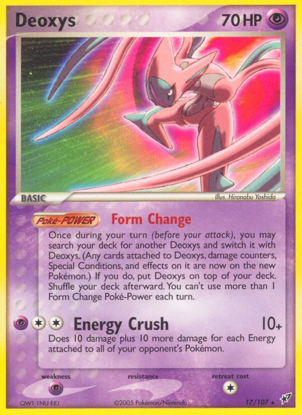 Deoxys (Attack Forme) — Deoxys #17/107