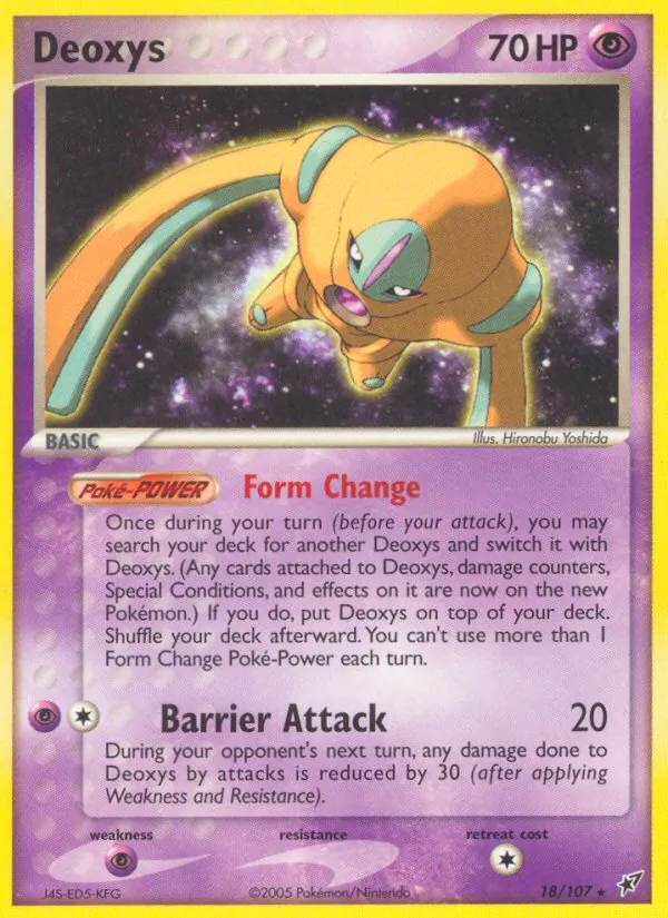 Deoxys (Defense Forme) — Deoxys #18/107