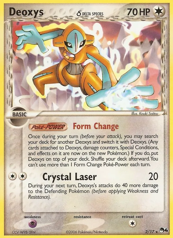 Deoxys (Delta Species) — POP Series 4 #002/017