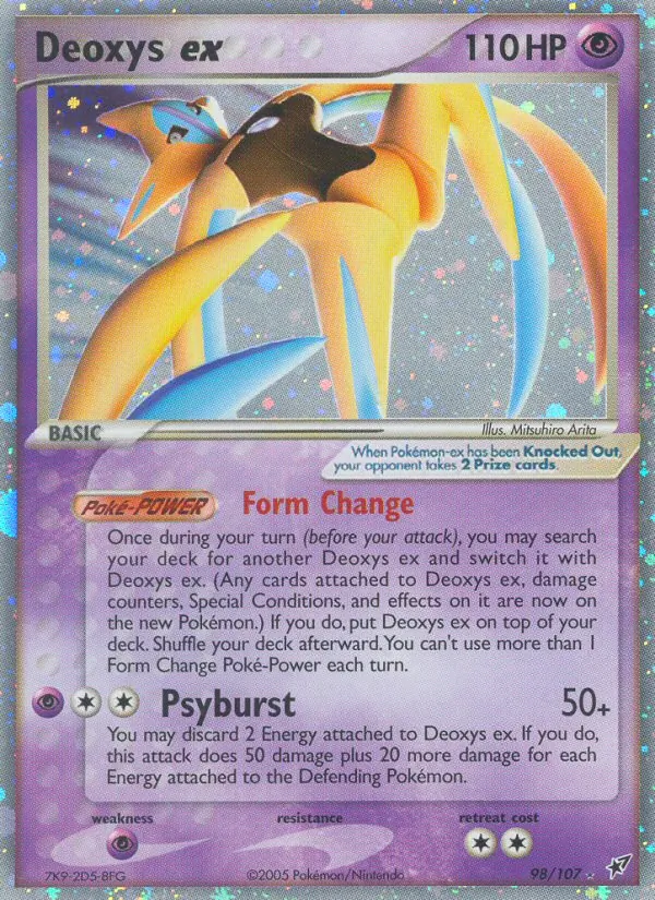 Deoxys ex (Attack Forme) — Deoxys #98/107