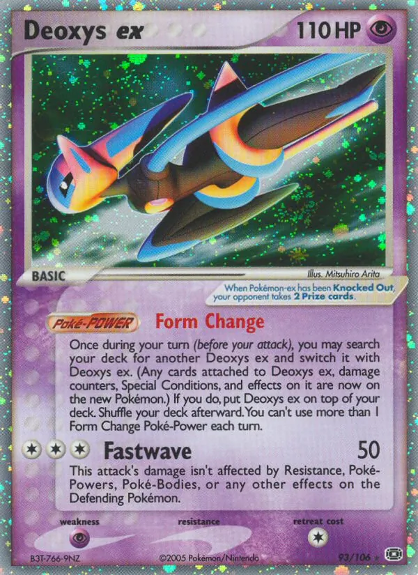 Deoxys ex (Speed Forme) — Emerald #93/106