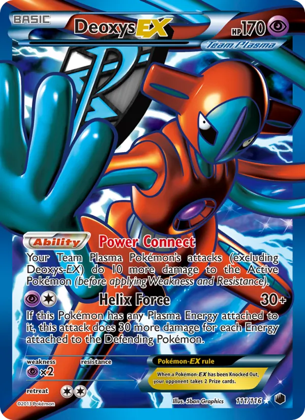 Deoxys EX (Team Plasma) (Full Art) — Plasma Freeze #111/116