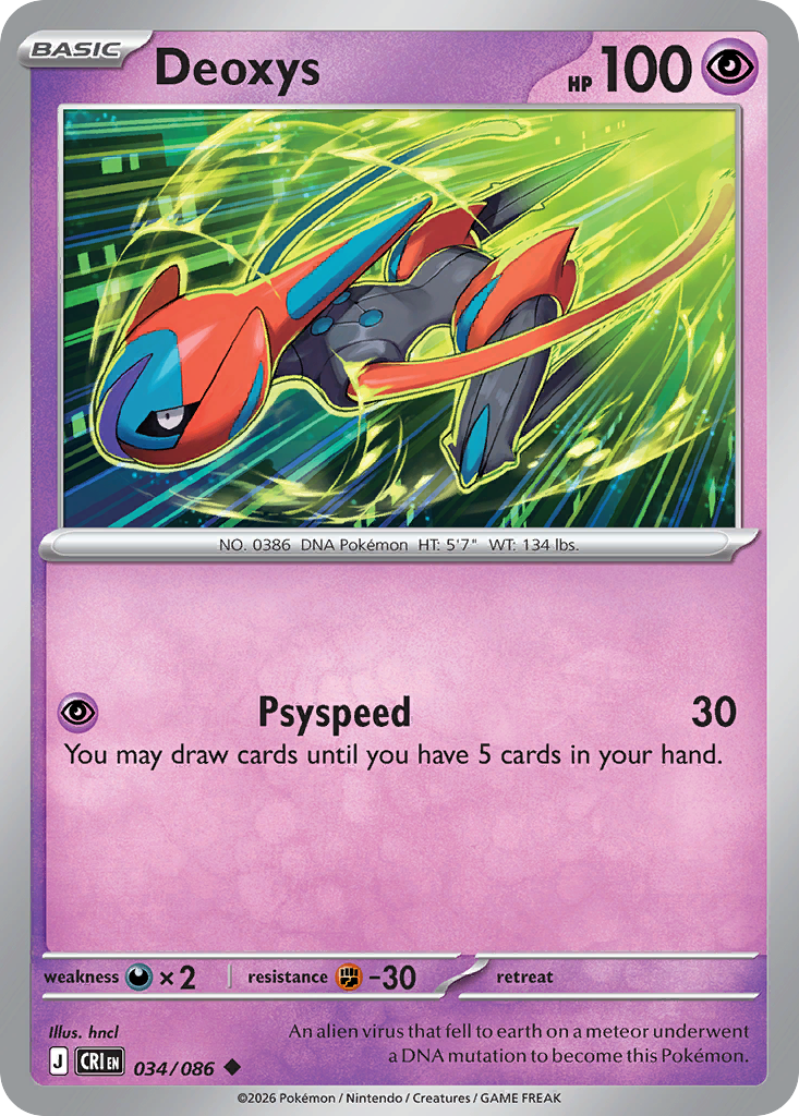 Deoxys — ME04: Chaos Rising #034/086