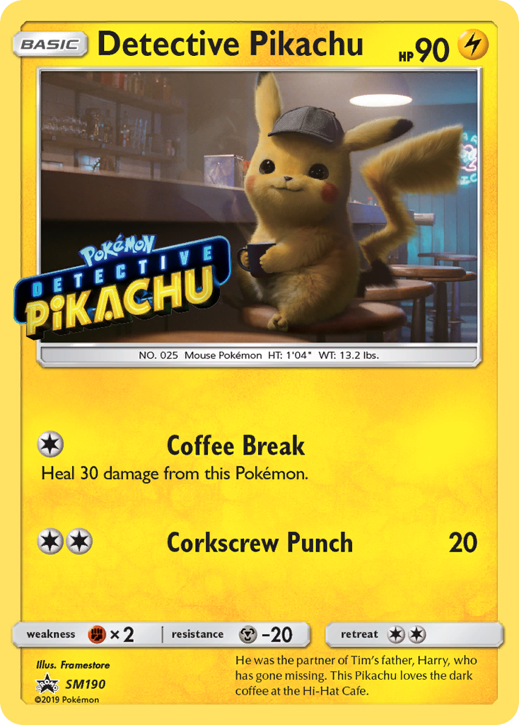 Detective Pikachu — SM Promos #SM190