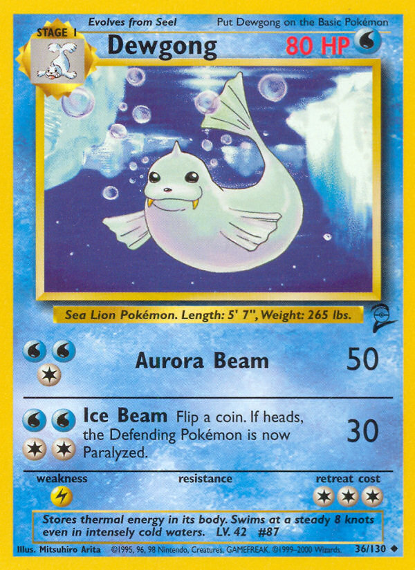 Dewgong — Base Set 2 #036/130