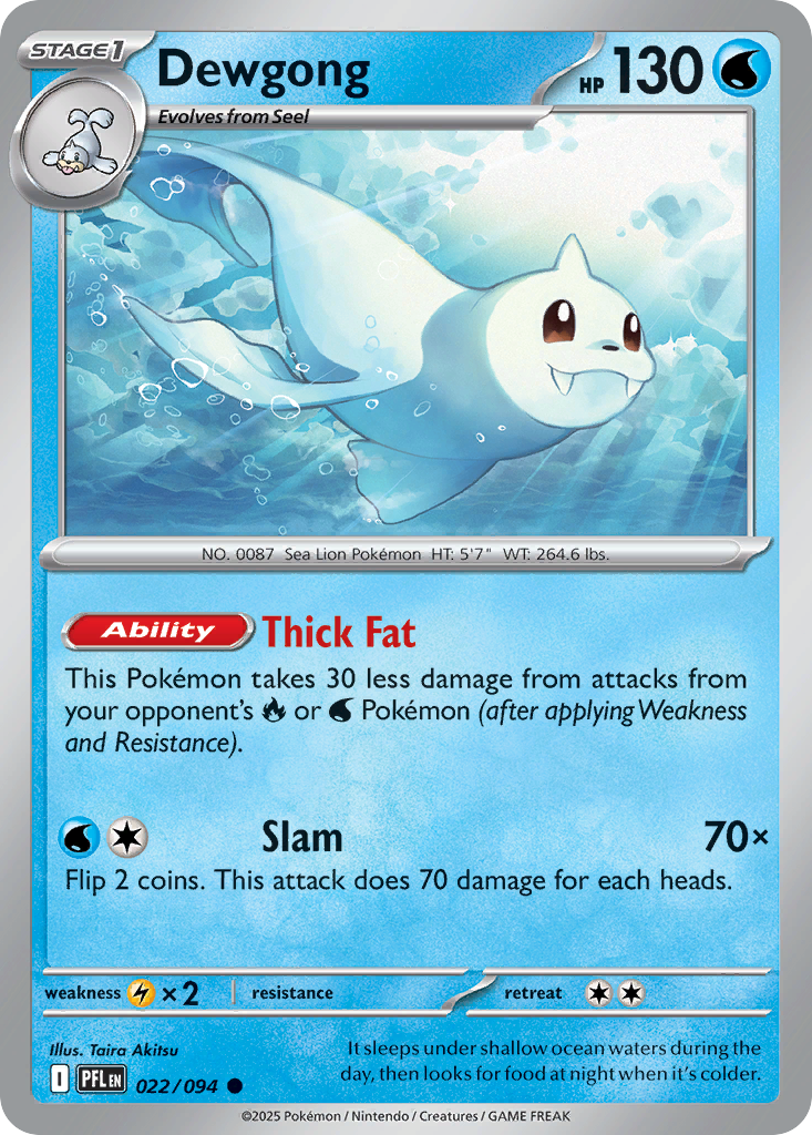Dewgong — ME02: Phantasmal Flames #022/094