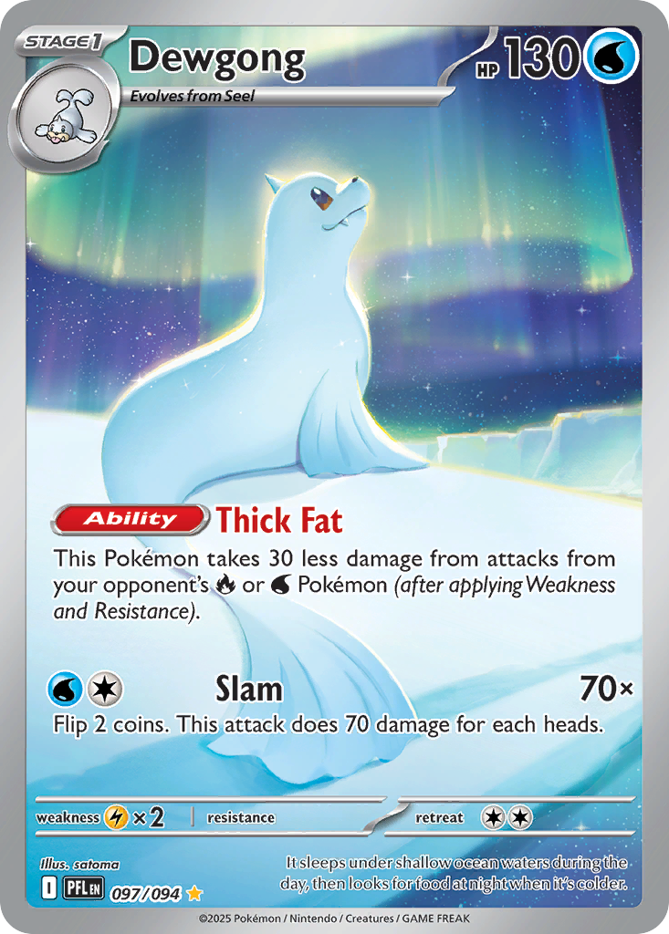 Dewgong — ME02: Phantasmal Flames #097/094