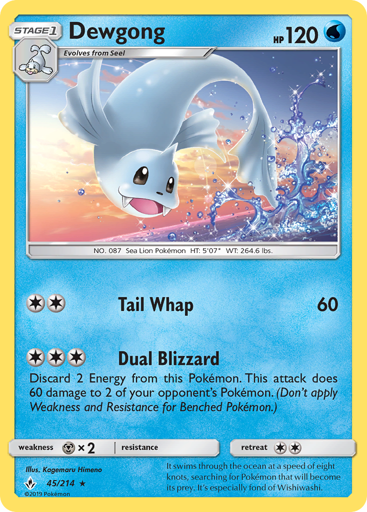 Dewgong — SM - Unbroken Bonds #45/214