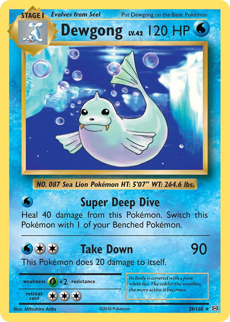 Dewgong — XY - Evolutions #29/108