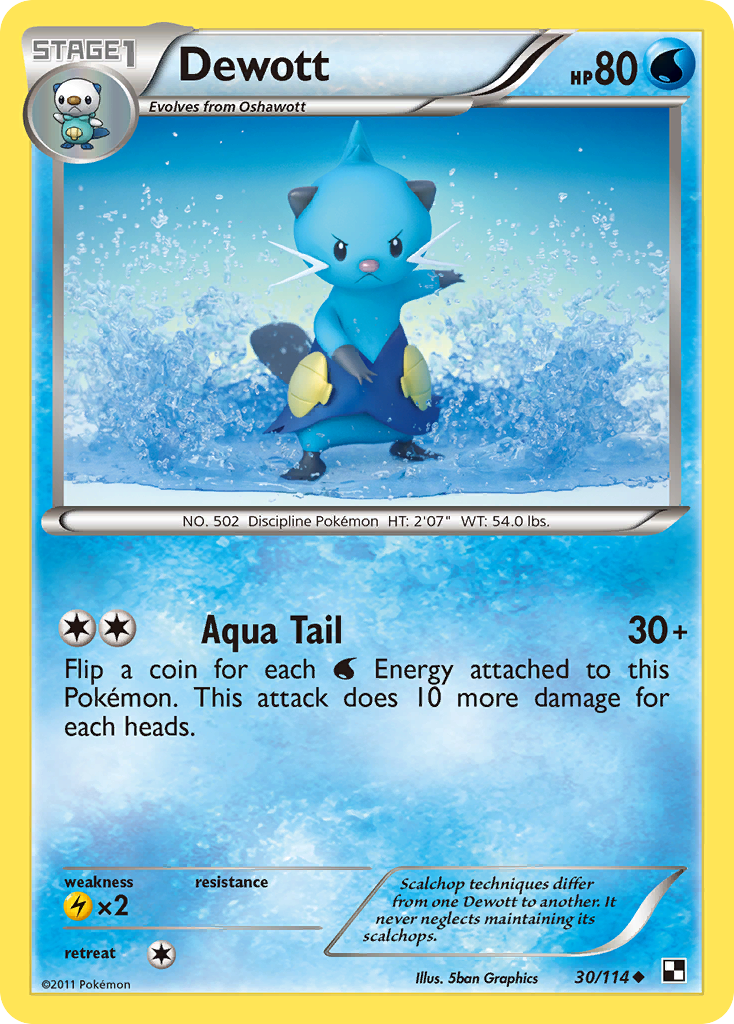 Dewott (30) — Black and White #30/114