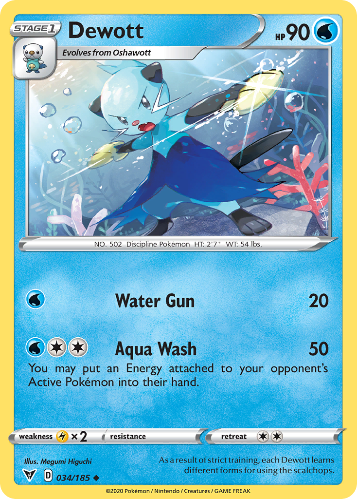 Dewott — SWSH04: Vivid Voltage #034/185