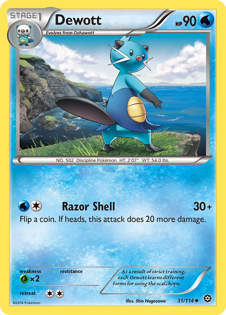 Dewott — XY - Steam Siege #31/114