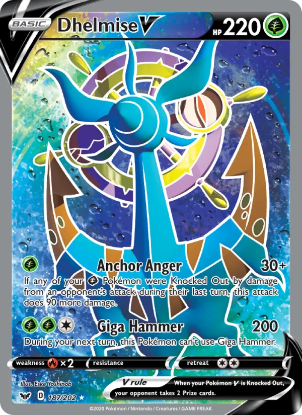 Dhelmise V (Full Art) — SWSH01: Sword & Shield Base Set #187/202