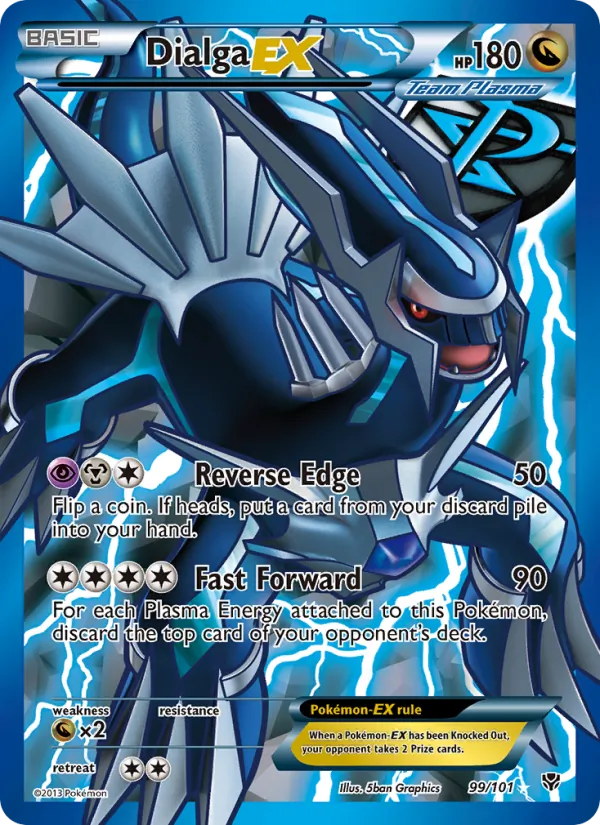 Dialga EX (Team Plasma) (99 Full Art) — Plasma Blast #99/101