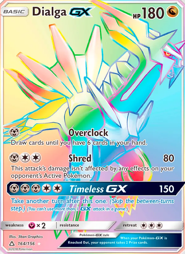 Dialga GX (Secret Rare) — SM - Ultra Prism #164/156